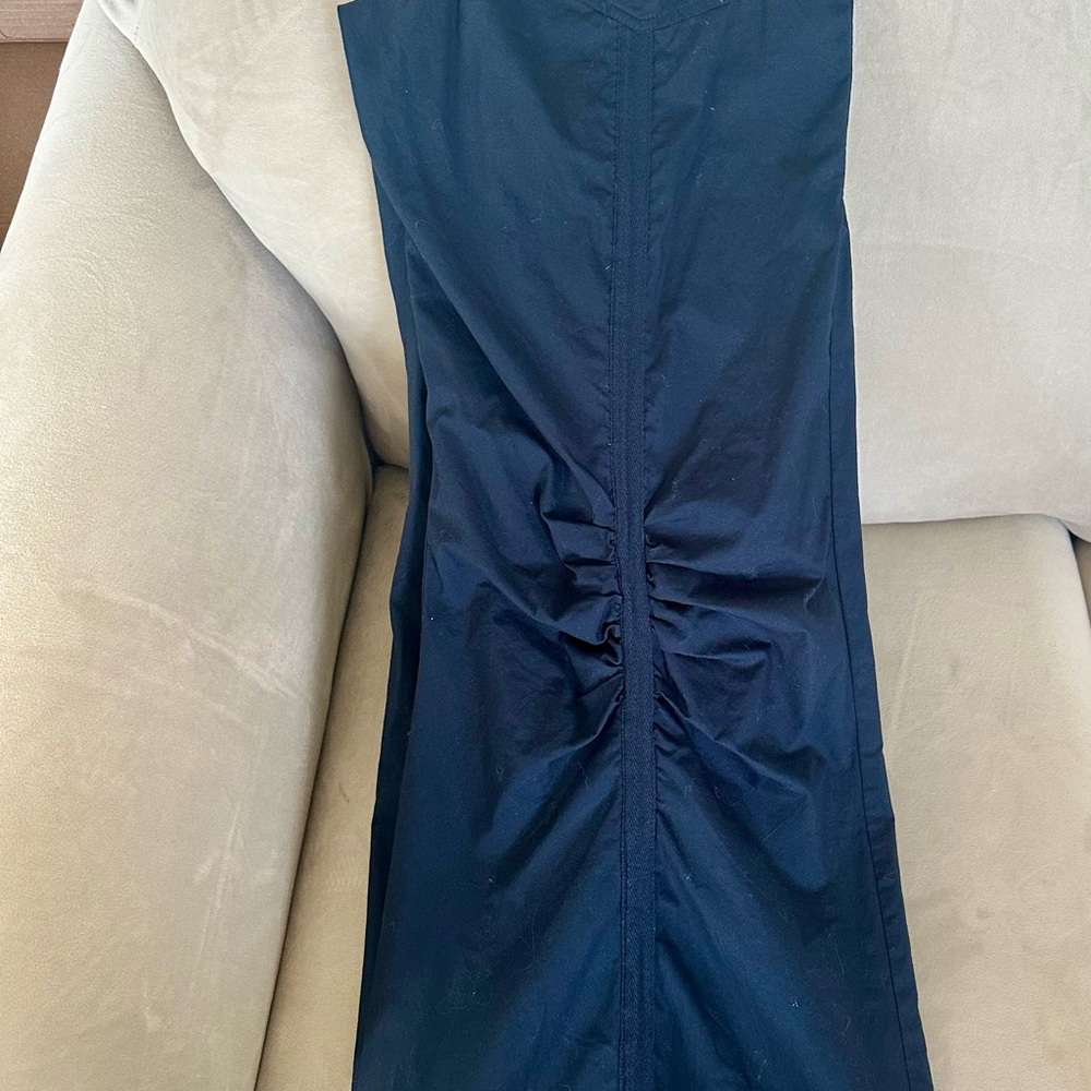 XCVI Navy Blue gathered and flared Pants - Picture 3 of 12
